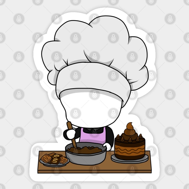 chef slenderman chibi Sticker by LillyTheChibi